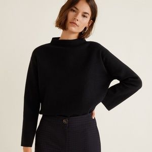 Wide funnel neck top/sweater